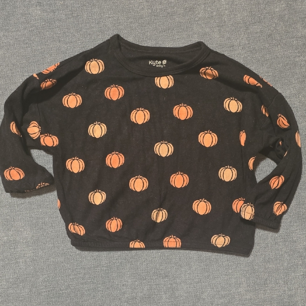 Kyte Baby Drop Shoulder Tee - Pumpkin - 6-12mo